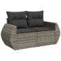Set of garden sofas with cushions 9 pcs synthetic rattan gray by , Garden sets - Ref: Foro24-3326661, Price: 719,01 €, Discou...