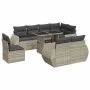 9 pcs garden furniture set and cushions synthetic rattan light gray by , Garden sets - Ref: Foro24-3326663, Price: 817,57 €, ...