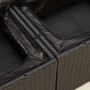 Set de muebles de jardín 5 pzas y cojines ratán sintético negro by , Garden sets - Ref: Foro24-3325461, Price: 356,15 €, Disc...