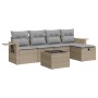 Juego de sofás jardín con cojines 6 pzas ratán sintético beige by , Garden sets - Ref: Foro24-3325475, Price: 404,60 €, Disco...