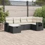 Set de sofás de jardín 6 piezas y cojines ratán sintético negro von , Gartensets - Ref: Foro24-3325482, Preis: 381,42 €, Raba...