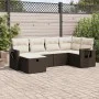 Set sofás de jardín 6 piezas y cojines ratán sintético marrón von , Gartensets - Ref: Foro24-3325489, Preis: 413,61 €, Rabatt: %