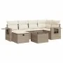 Set of 7-piece garden sofas and cushions synthetic rattan beige by , Garden sets - Ref: Foro24-3325494, Price: 531,60 €, Disc...