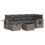 Set de sofás de jardín 7 pzas con cojines ratán sintético gris de , Conjuntos de jardín - Ref: Foro24-3325496, Precio: 479,20...