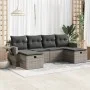 Set de muebles de jardín 6 pzas y cojines ratán sintético gris de , Conjuntos de jardín - Ref: Foro24-3325526, Precio: 362,33...