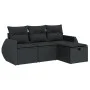 Set mit 4 Gartensofas mit Kissen Kunstrattan schwarz von , Gartensets - Ref: Foro24-3325551, Preis: 269,77 €, Rabatt: %