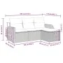 Set of 4 garden sofas with cushions synthetic rattan black by , Garden sets - Ref: Foro24-3325551, Price: 271,04 €, Discount: %