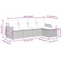 Juego de sofás jardín con cojines 5 pzas ratán sintético gris von , Gartensets - Ref: Foro24-3325566, Preis: 330,40 €, Rabatt: %