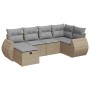 Set Gartensofas mit Kissen 6 Stück synthetisches Rattan beige von , Gartensets - Ref: Foro24-3325585, Preis: 431,61 €, Rabatt: %