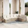 Set de sofás de jardín y cojines 8 piezas ratán sintético beige de , Conjuntos de jardín - Ref: Foro24-3325634, Precio: 587,8...