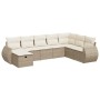 Set of garden sofas and cushions 8 pieces synthetic rattan beige by , Garden sets - Ref: Foro24-3325634, Price: 579,03 €, Dis...