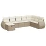 Set of garden sofas and cushions 8 pieces synthetic rattan beige by , Garden sets - Ref: Foro24-3325634, Price: 588,50 €, Dis...