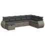 Set de sofás de jardín y cojines 8 piezas ratán sintético gris von , Gartensets - Ref: Foro24-3325636, Preis: 500,69 €, Rabat...