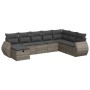 Set de sofás de jardín y cojines 8 piezas ratán sintético gris von , Gartensets - Ref: Foro24-3325636, Preis: 528,55 €, Rabat...