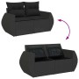 Set de sofás de jardín con cojines 9 pzas ratán sintético negro von , Gartensets - Ref: Foro24-3325641, Preis: 566,63 €, Raba...