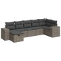 Set de sofás de jardín 7 pzas con cojines ratán sintético gris von , Gartensets - Ref: Foro24-3325706, Preis: 462,49 €, Rabat...