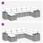 Set of 7 garden sofas with cushions synthetic rattan gray by , Garden sets - Ref: Foro24-3325706, Price: 448,53 €, Discount: %