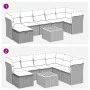 Set of garden sofas and cushions 8 pieces synthetic rattan black by , Garden sets - Ref: Foro24-3325765, Price: 476,91 €, Dis...