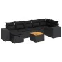 Set de sofás de jardín y cojines 8 piezas ratán sintético negro von , Gartensets - Ref: Foro24-3325877, Preis: 500,53 €, Raba...