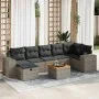 Set de sofás de jardín y cojines 8 piezas ratán sintético gris von , Gartensets - Ref: Foro24-3325882, Preis: 488,90 €, Rabat...