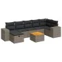 Set de sofás de jardín y cojines 8 piezas ratán sintético gris von , Gartensets - Ref: Foro24-3325882, Preis: 488,90 €, Rabat...