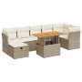 Set Gartensofas und Kissen 8-teilig synthetisches Rattan Akazie beige von , Gartensets - Ref: Foro24-3327982, Preis: 559,37 €...