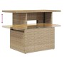 Set garden sofas and cushions 7 pcs synthetic rattan acacia beige by , Garden sets - Ref: Foro24-3327975, Price: 541,66 €, Di...