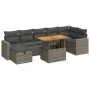 Set sofás jardín y cojines 5 pzas ratán sintético acacia gris von , Gartensets - Ref: Foro24-3328012, Preis: 531,20 €, Rabatt: %