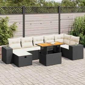 Set garden sofas and cushions 5 pcs synthetic rattan acacia black by , Garden sets - Ref: Foro24-3328092, Price: 524,22 €, Di...