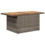 Set garden sofas and cushions 9 pcs synthetic rattan acacia gray by , Garden sets - Ref: Foro24-3328019, Price: 580,36 €, Dis...