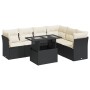 Set mit 7 Gartensofas mit Kissen Kunstrattan schwarz von , Gartensets - Ref: Foro24-3326167, Preis: 466,71 €, Rabatt: %