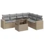 Set sofás de jardín 7 piezas y cojines ratán sintético beige von , Gartensets - Ref: Foro24-3326330, Preis: 531,55 €, Rabatt: %