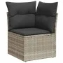 Set mit 7 Gartensofas mit Kissen PE Rattan hellgrau von , Gartensets - Ref: Foro24-3326353, Preis: 534,93 €, Rabatt: %