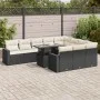 Set of 11 pcs garden sofas and cushions synthetic rattan black by , Garden sets - Ref: Foro24-3326387, Price: 731,70 €, Disco...