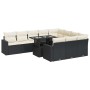 Set mit 11 Stück Gartensofas und Kissen synthetisches Rattan schwarz von , Gartensets - Ref: Foro24-3326387, Preis: 741,68 €,...