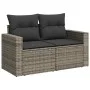 Set of 11 garden sofas and cushions synthetic rattan gray by , Garden sets - Ref: Foro24-3326391, Price: 758,14 €, Discount: %