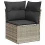 Set of 11 garden sofas and cushions synthetic rattan gray by , Garden sets - Ref: Foro24-3326393, Price: 879,80 €, Discount: %