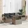 Set Gartensofas mit Kissen 5 Stück synthetisches Rattan grau von , Gartensets - Ref: Foro24-3326401, Preis: 363,17 €, Rabatt: %