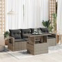 Set of garden sofas with cushions 5 pcs synthetic rattan gray by , Garden sets - Ref: Foro24-3326401, Price: 368,84 €, Discou...