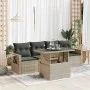 Set de sofás jardín y cojines 5 pzas ratán sintético gris claro by , Garden sets - Ref: Foro24-3326403, Price: 389,90 €, Disc...