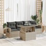 Set de sofás jardín y cojines 5 pzas ratán sintético gris claro von , Gartensets - Ref: Foro24-3326403, Preis: 370,11 €, Raba...