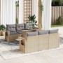 Set sofás de jardín 7 piezas y cojines ratán sintético beige von , Gartensets - Ref: Foro24-3326420, Preis: 586,97 €, Rabatt: %
