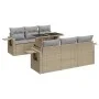 Set sofás de jardín 7 piezas y cojines ratán sintético beige by , Garden sets - Ref: Foro24-3326420, Price: 568,80 €, Discoun...