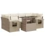 Set sofás de jardín 7 piezas y cojines ratán sintético beige de , Conjuntos de jardín - Ref: Foro24-3326429, Precio: 583,56 €...