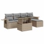 Juego de sofás jardín con cojines 6 pzas ratán sintético beige von , Gartensets - Ref: Foro24-3326460, Preis: 455,88 €, Rabat...