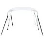 Toldo Bimini de 2 arcos blanco 180x150x110 cm de vidaXL, Cubiertas para almacenamiento de barcas - Ref: Foro24-93125, Precio:...
