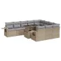 Set of 11pcs garden sofas with beige synthetic rattan cushions by , Garden sets - Ref: Foro24-3326550, Price: 781,01 €, Disco...