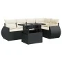 Set de sofás de jardín 6 piezas y cojines ratán sintético negro de , Conjuntos de jardín - Ref: Foro24-3326637, Precio: 447,2...