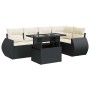 Set de sofás de jardín 6 piezas y cojines ratán sintético negro de , Conjuntos de jardín - Ref: Foro24-3326637, Precio: 438,6...