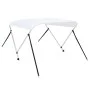 Toldo Bimini de 2 arcos blanco 180x150x110 cm de vidaXL, Cubiertas para almacenamiento de barcas - Ref: Foro24-93125, Precio:...